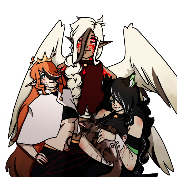 Kvar, Aeson, and Kitty Kvar, Aeson, and Kitty
